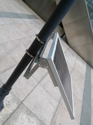 Suporte galvanizado do painel solar da montagem à terra & fechamento seguro anti-roubo, ajuste 300w-20kw módulos fotovoltaicos ao ar livre equipamento de montagem fotovoltaica