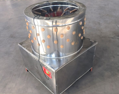 Máquina comercial de depenagem de frango XDEM Depilador de aves de aço inoxidável de 60 barris para frango, pato, ganso, máquina automática de remoção de penas