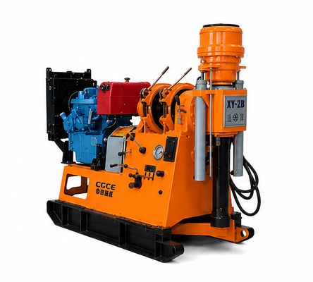 Equipamento geológico hidráulico da broca do eixo do equipamento de perfuração do núcleo da rocha de XDEM Chongtan XY-2B 530m para a perfuração do poço de água da amostragem do solo que reboca a construção do furo
