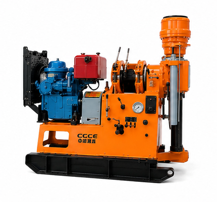 XDEM Chongtan XY-2B Tipo de fuso Rig de perfuração do núcleo 530m Máquina de perfuração de exploração geológica Máquina de perfuração de poço de água de 300mm Máquina de perfuração de poço de água de micro-pilha com combustível diesel e eletricidade