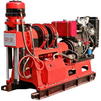 Máquina de perfuração de núcleo geológico rotativo de espinha GXY-360 Max 500m Profundidade Engenharia hidráulica Máquina de perfuração de exploração para rocha Coring água bem Grouting Equipamento de pesquisa ferroviária rodoviária
