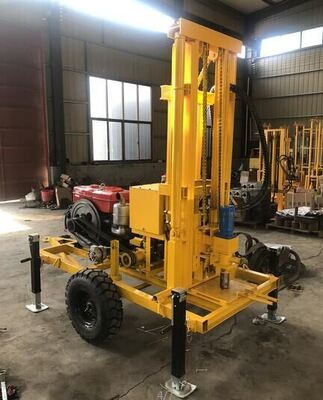 YZ50-150H Máquina de perfuração hidráulica de poços de água a diesel Opcional Roda/Carrilho Chassi 210m Furação de poços profundos Rig Max 400mm Diâmetro Variabilidade de velocidade Equipamento de perfuração de água para irrigação agrícola