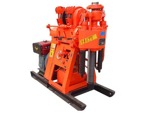 Máquina portátil de perfuração de exploração geológica XY-1A-4H 150m Máquina hidráulica de alimentação de rocha de núcleo Máquina integrada de motor a diesel Bomba de lama para pesquisa de construção de montanha e planície