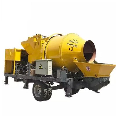 Bomba de concreto portátil de reboque a diesel de 40 M3/h XDEM com misturador