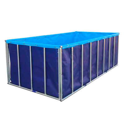 XDEM Agricultura Tanques de PVC dobráveis quadrados Tarpaulin Cultura Quadrado Piscina de peixe Forma retangular para uso em piscinas