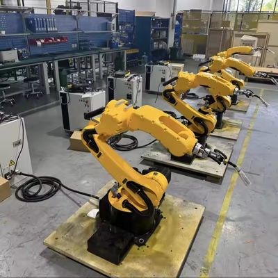 Braço robótico industrial de 6 eixos com 10 kg de carga útil e alcance de 1700 mm, soldagem MIG em aço inoxidável, manipulador robótico de soldagem automático de 6 eixos