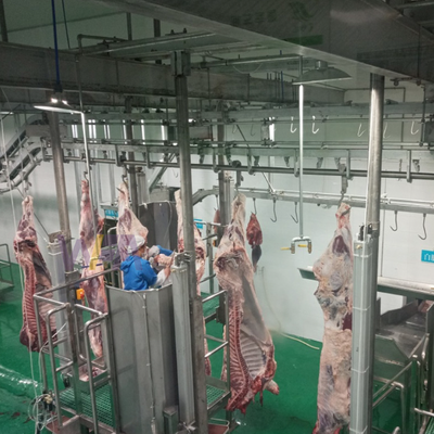 Equipamento de abate Controle PLC de aço inoxidável Linha de abate de transporte automático para processamento eficiente de carne animal Certificado CE