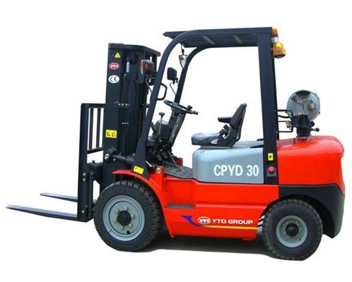 Empilhadeira da movimentação da roda de YTO 4, 10km/H 3 Ton Forklift With Gasoline Engine